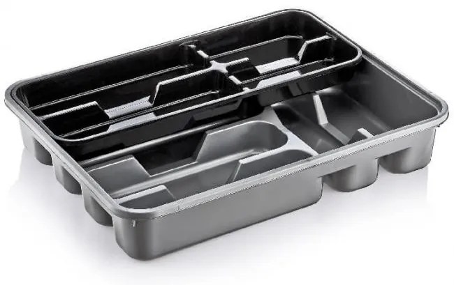 Dunya - Пластмасов разпределител за прибори двоен 386x312x70 mm (14004)