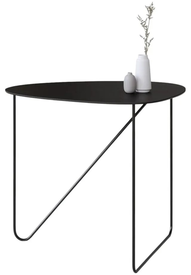 Черна метална масичка за кафе 44x50 cm Curve L Bull – LIND DNA