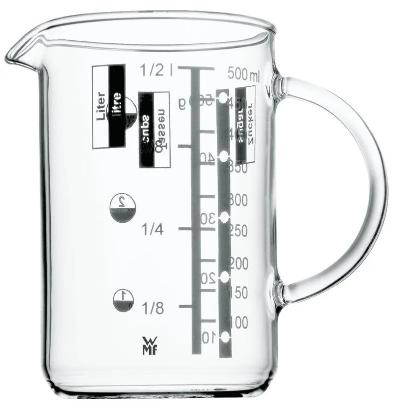 WMF - Стъклена мерителна кана GOURMET 0,5 л