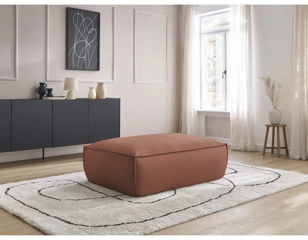 Тъмнокафява табуретка от изкуствена кожа Boheme – Bobochic Paris