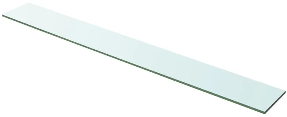243842 vidaXL Плоча за рафт, прозрачно стъкло, 100 x 12 см