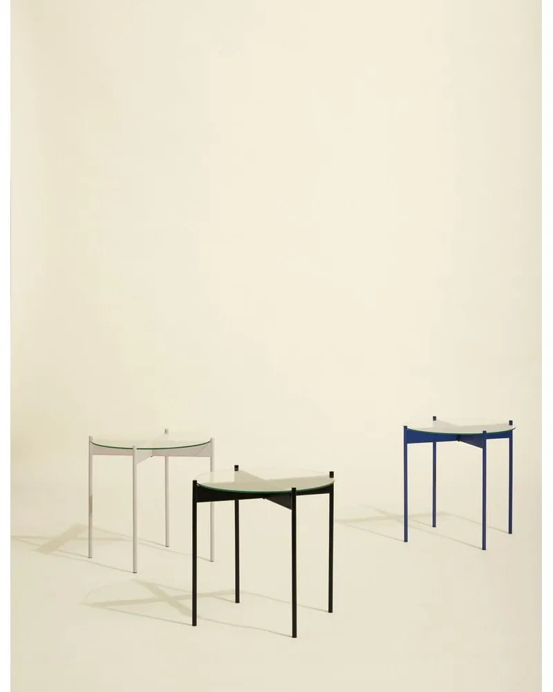 Кръгла странична масичка със стъклен плот ø 45 cm Beam – Hübsch