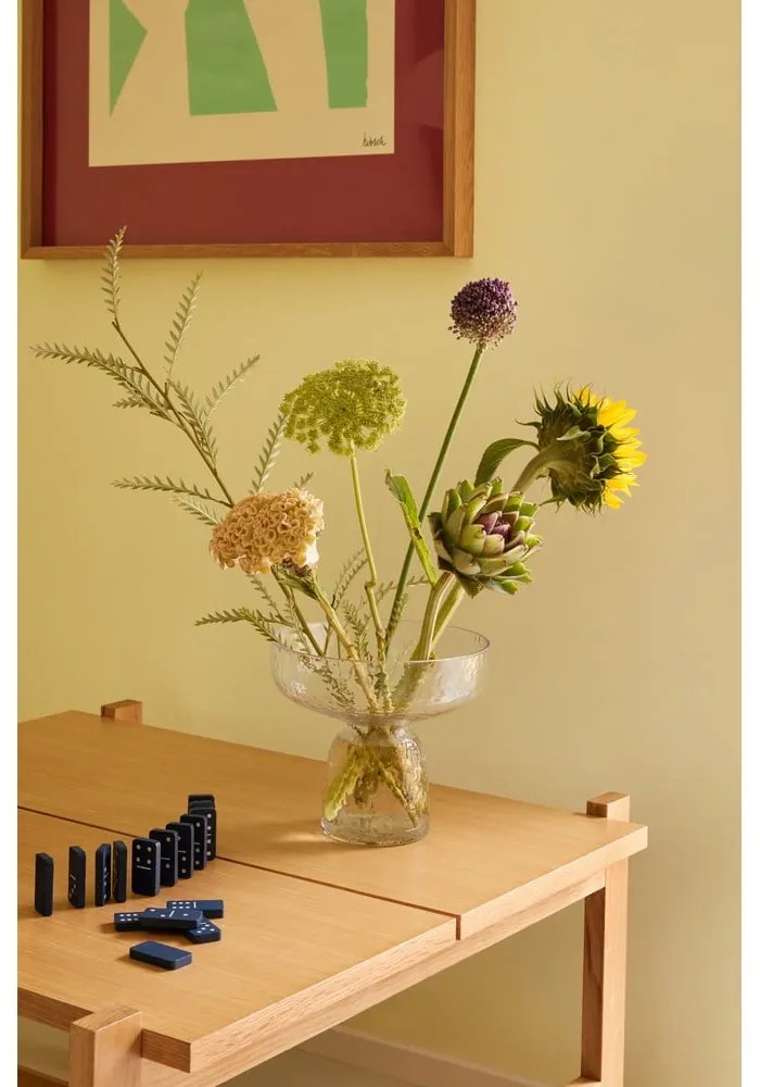 Стъклена ръчна изработка ваза (височина 19 cm) Aino – Hübsch