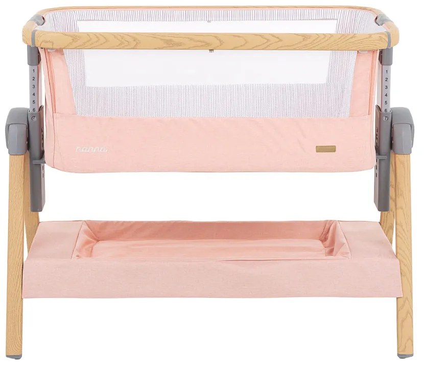 KIKKA BOO Мини кошара - кошче с дървена рамка NANNA PINK WOOD