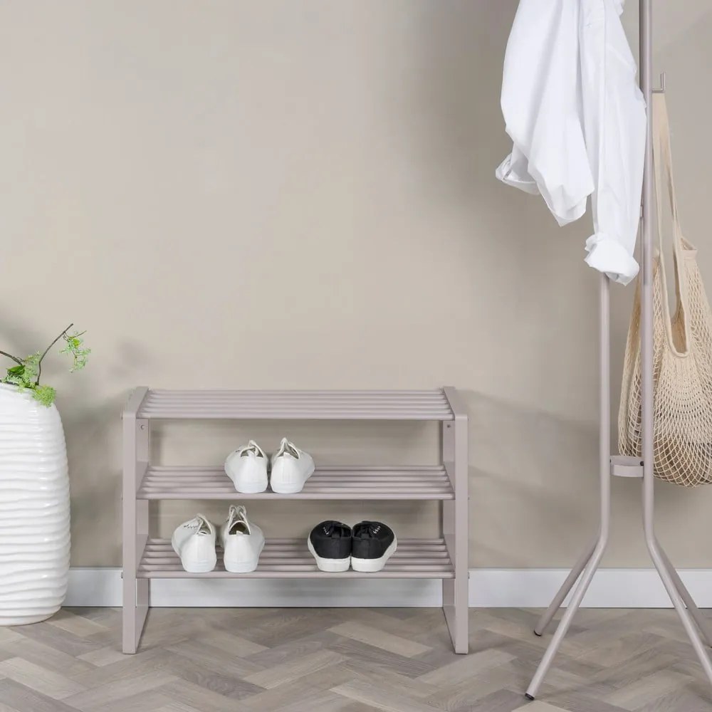 Кафяво-сива метална стойка за обувки 70x48,5x29 cm Rex – Spinder Design