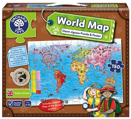 Световна карта - пъзел и плакат