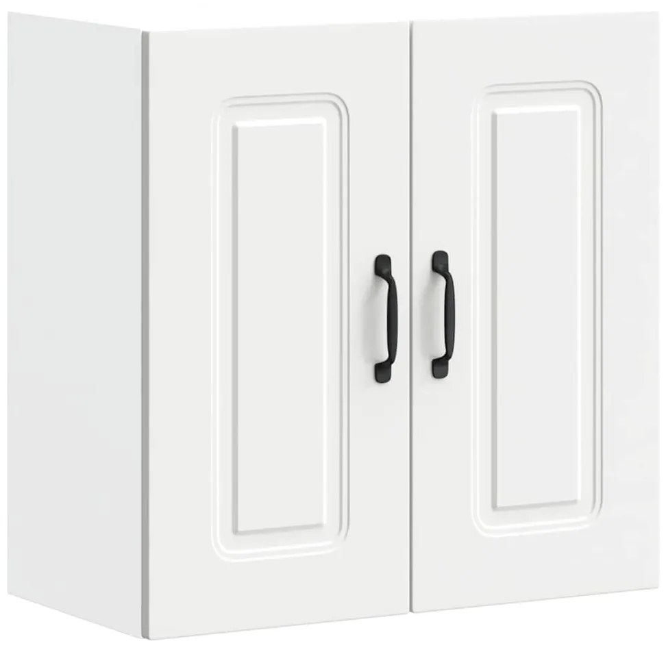 853577 vidaXL Кухненски стенен шкаф, Kalmar, бял, инженерно дърво