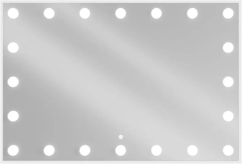 Mexen Dona осветено баняно огледало 100 x 80 см, LED 6000K, антиоблачна защита - 9818-100-080-611-00