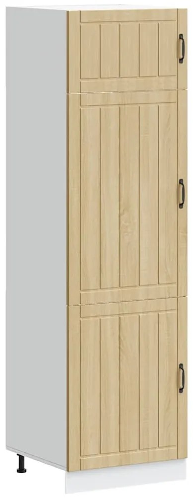 853870 vidaXL Кухненски шкаф Lucca, дъб сонома, инженерно дърво
