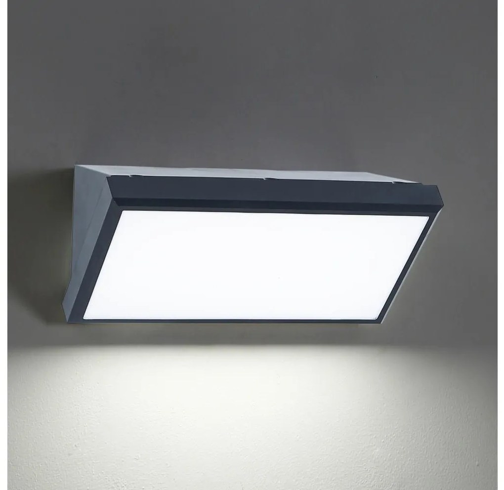 Brilagi - LED Екстериорен аплик TRIANGLE LED/20W/230V антрацит IP65