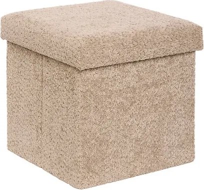 Сгъваем пуф със съхранение atmosphera Soana, 38 cm - Слонова кост