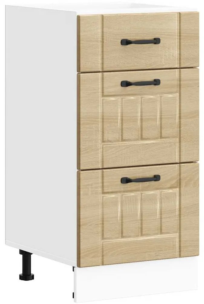 854233 vidaXL Кухненски шкаф Lucca, дъб сонома, инженерно дърво