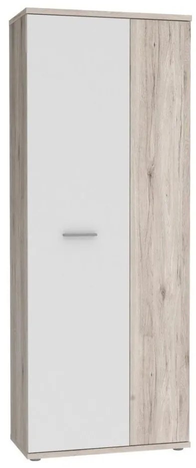 Комод/Обувница SIMO бял/таупе