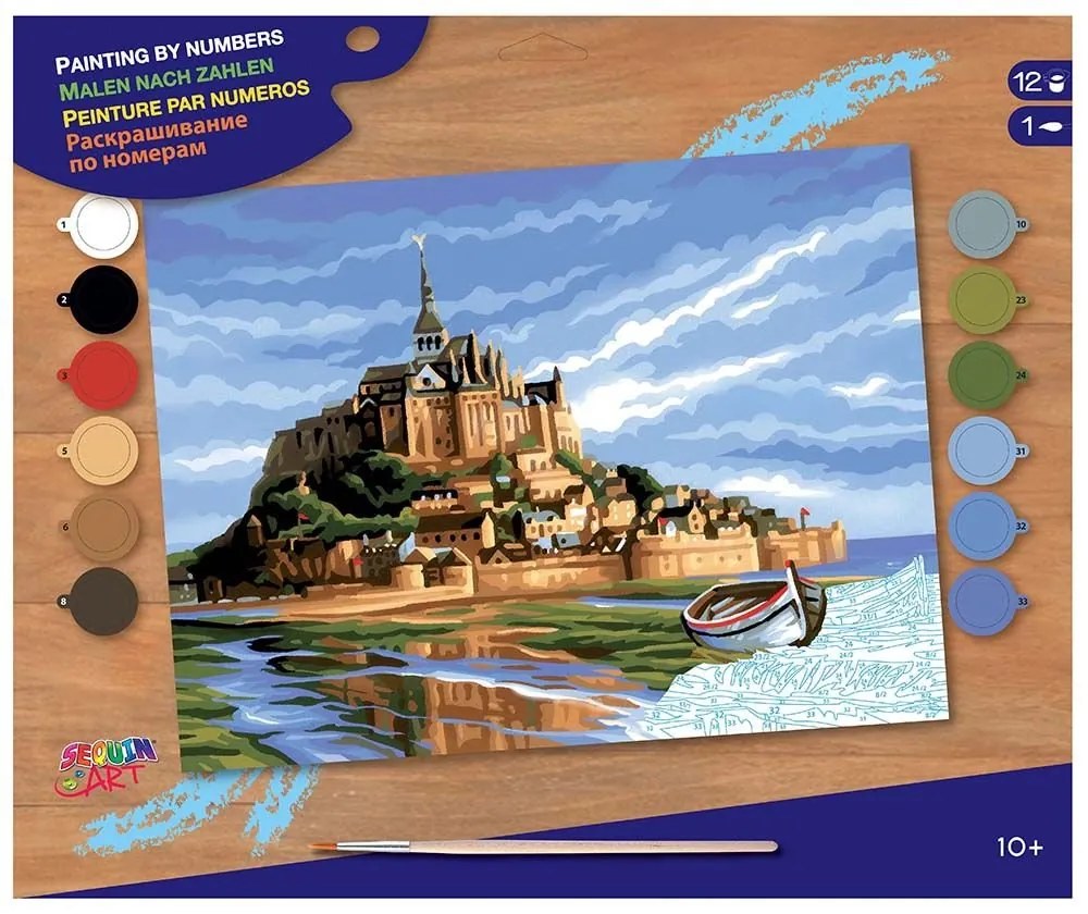 Sequin Art - Рисуване по номера - голям размер, Монт Сент Мишел, Франция