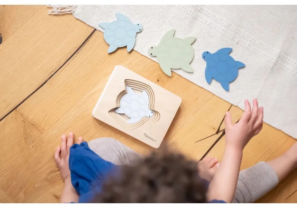 Дървен пъзел Turtle – Kindsgut