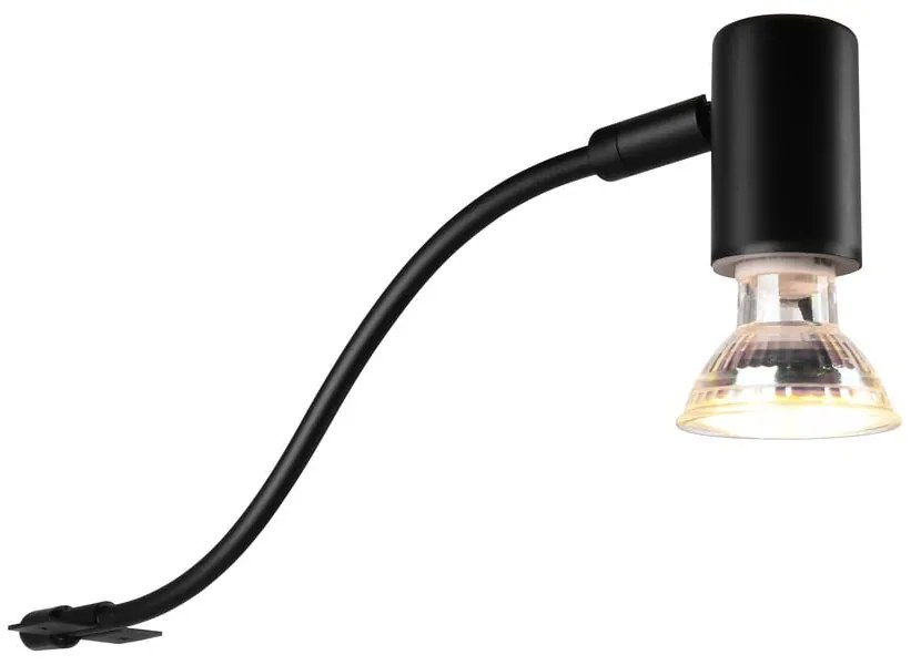 Матовочерна стенна лампа (дължина 34 см) Giada - Trio