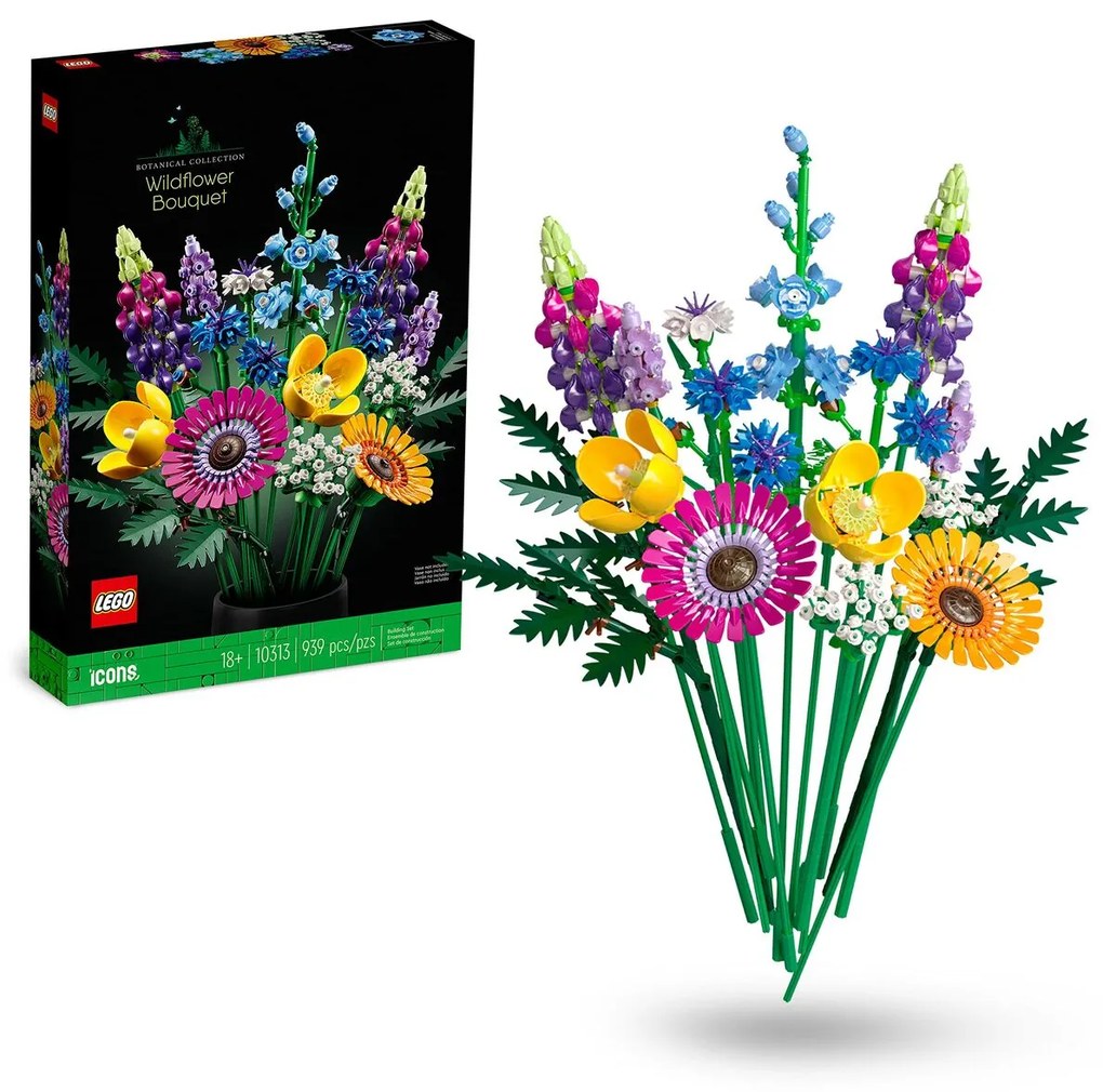 Playset Lego Icons 10313 Bouquet of wild flowers 939 Части