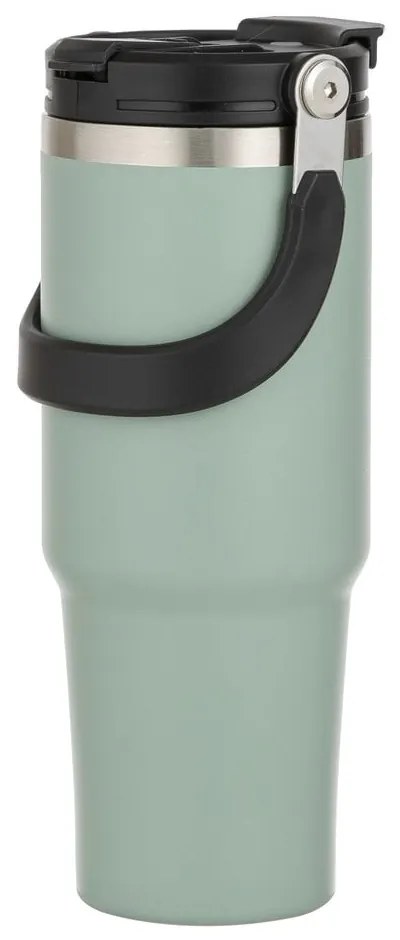 Светлозелена бутилка за пътуване бутилка от неръждаема стомана 1 l Eco – Ladelle