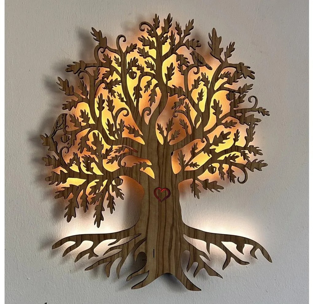 Li-Go 5747/DUB2 - LED стенна декорация LED/10W/230V 45x55 см дъб