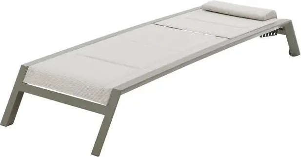 Сгъваем шезлонг Hesperide Allure Athea, Алуминий - Лен/Глина