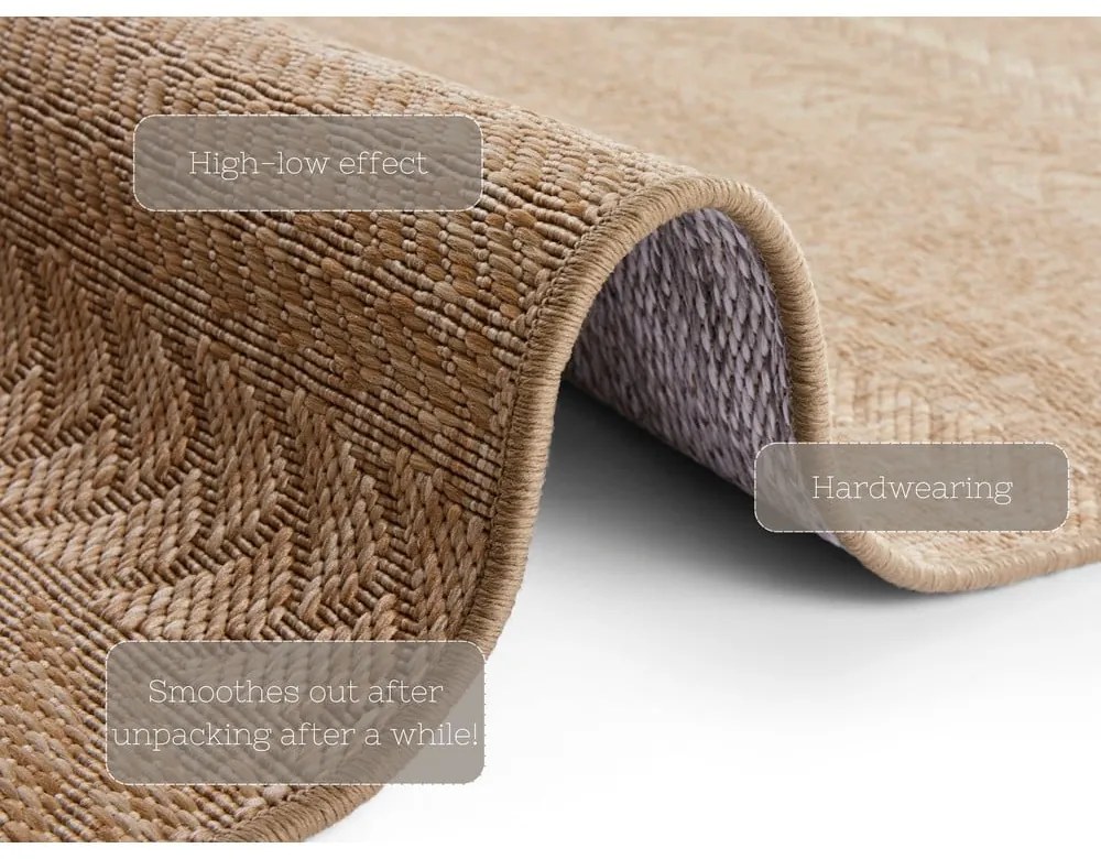 Кафяв килим за открито , 120 x 170 cm Granado - NORTHRUGS