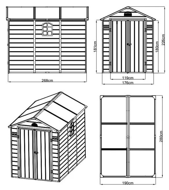 Градинска къща Ave E - Rojaplast