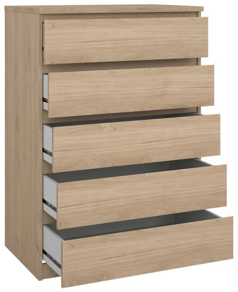 Скрин от дъбов декор в естествен цвят 77x111x50 cm Naia – Tvilum