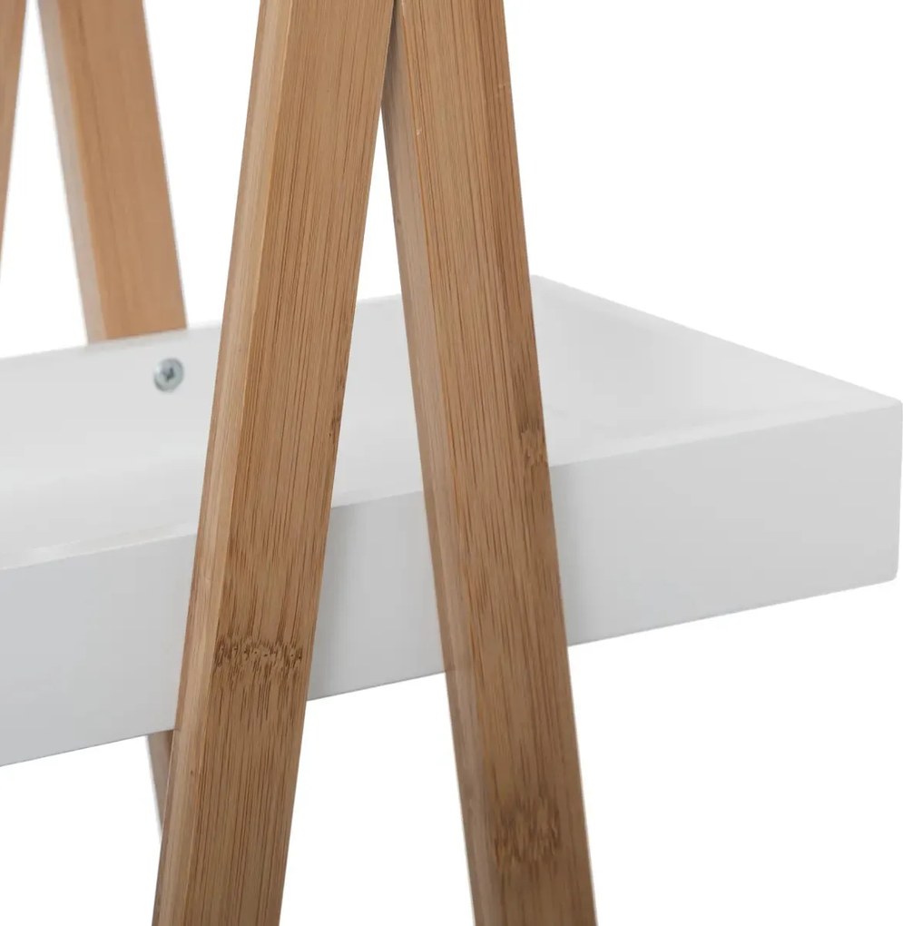 Етажерка 5five Natureo, 3 нива - Бял