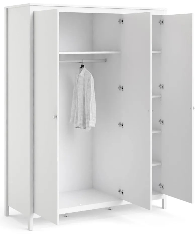 Бял гардероб 150x199 cm Madrid – Tvilum