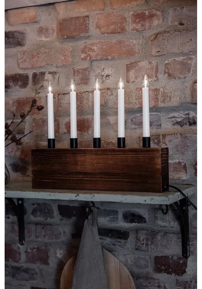 Кафява коледна светлинна украса Albero – Markslöjd