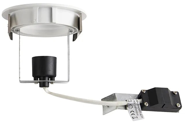 Комплект от 6 модерни вградени спота бели, накланящи се AR70 - Cisco