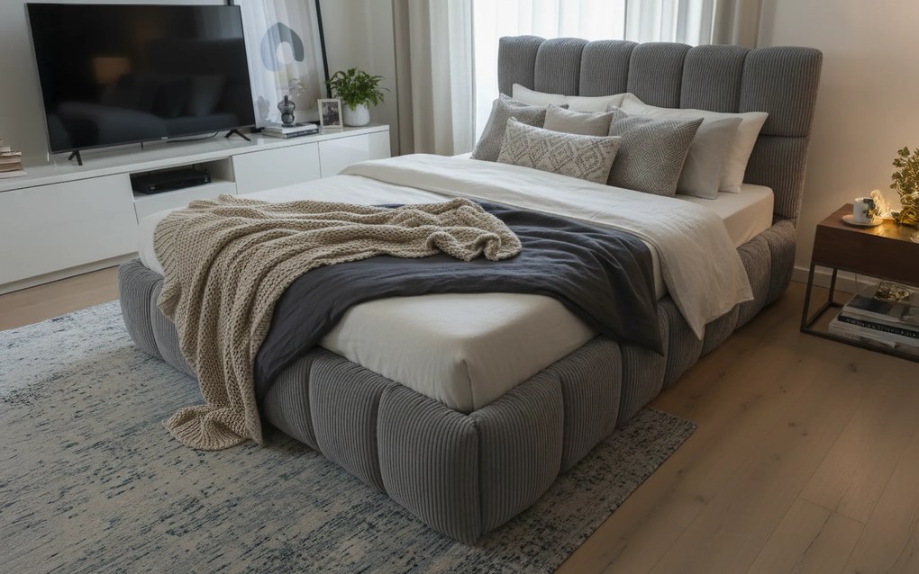 Тапицирана спалня за матрак 160/200 Фиорела Делукс