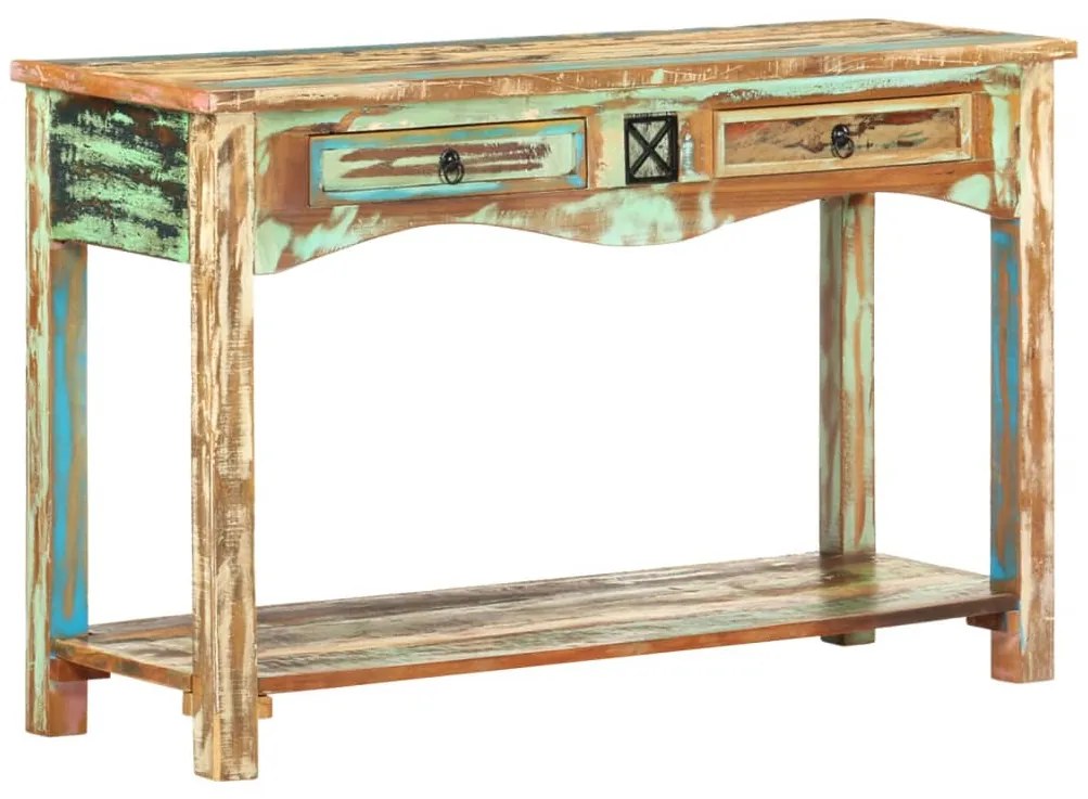 247925 vidaXL Конзолна маса, 120x40x75 см, регенерирано дърво масив