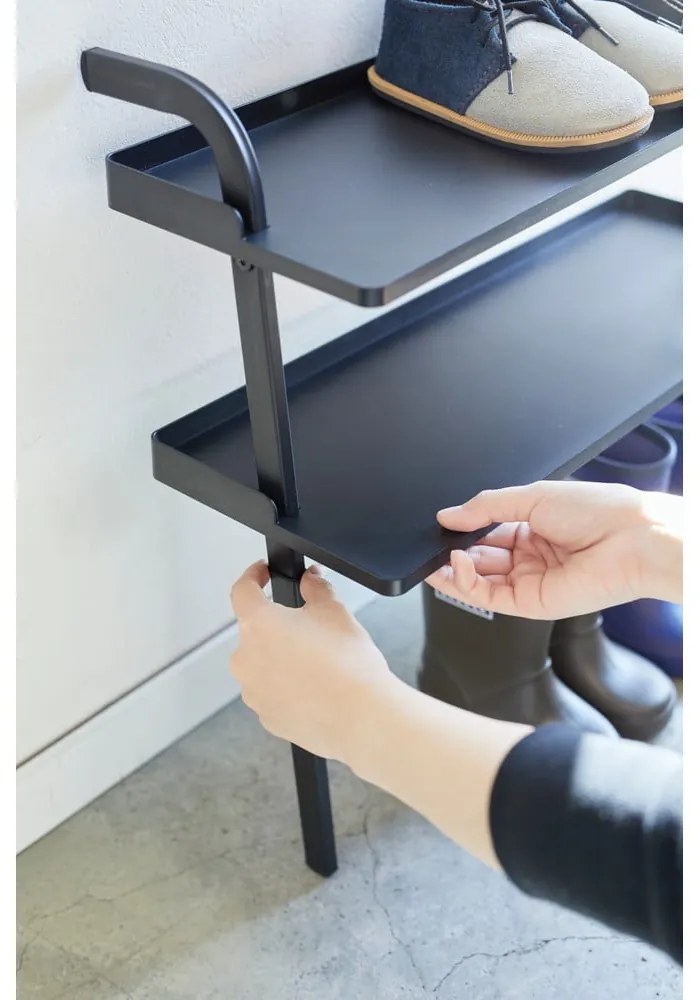 Черна метална стойка за детски обувки Tower - YAMAZAKI