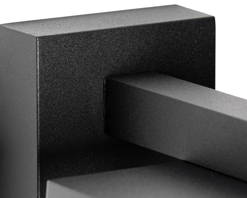 Умен външен стенен фенер черен IP44 вкл. Wifi ST64 - Charlois