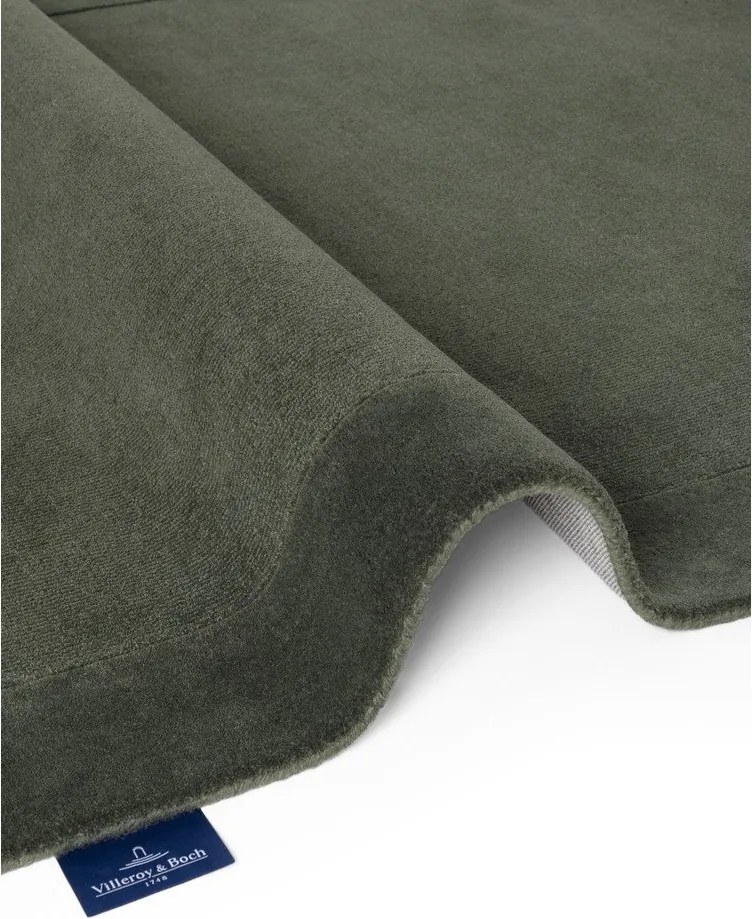 Тъмнозелен ръчно изработен килим със смес от вълна 120x180 cm Kari – Villeroy&amp;Boch
