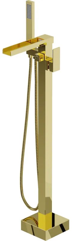 Mexen Algar свободностоящ смесител за вана, златен - 75733-50