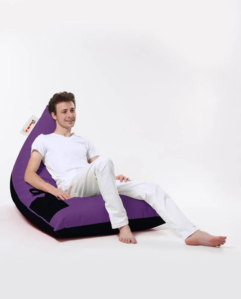Градински пуф Pyramid Large Double Color Bed Pouf, цвят Лилав