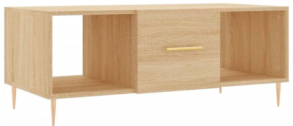 829287 vidaXL Кафе маса, дъб сонома, 102x50x40 см, инженерно дърво