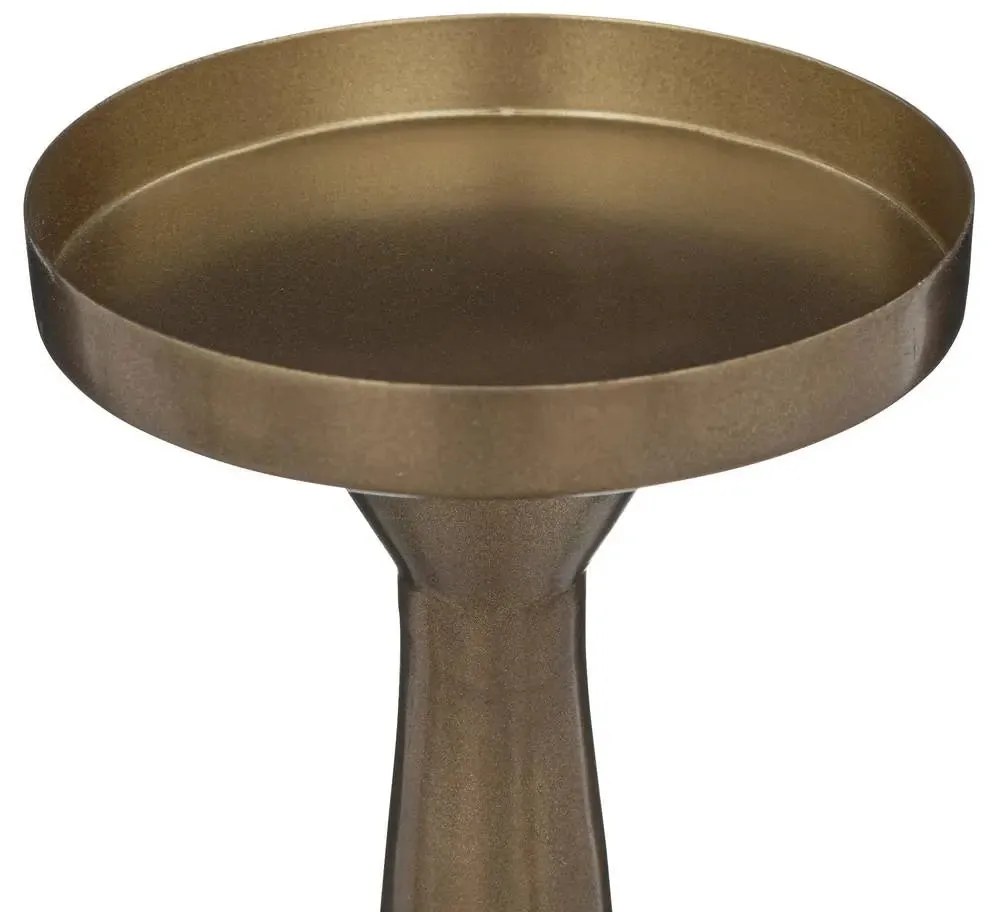 Свещник atmosphera Le Collectionneur, Метал, Златен, 41 cm