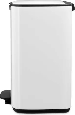Кош за боклук Brabantia Bo Pedal 1010119, 12 л, Леко затваряне, Противоплъзгаща основа, Бял