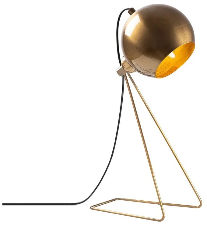 Настолна лампа в меден цвят с метален абажур (височина 45 cm) Mixed – Opviq lights