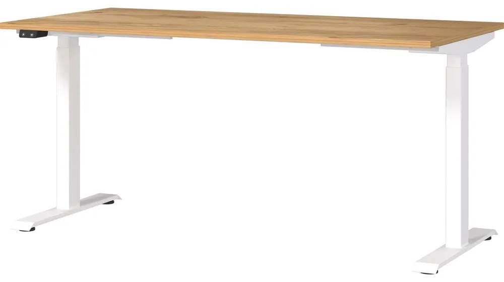 Работна маса с електрическо регулиране на височината с дъбов плот 80x160 cm Jet – Germania
