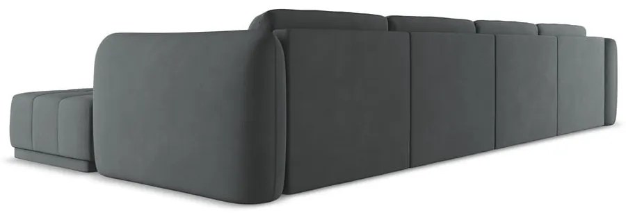 Тъмносив ъглов диван Hoku – Makamii