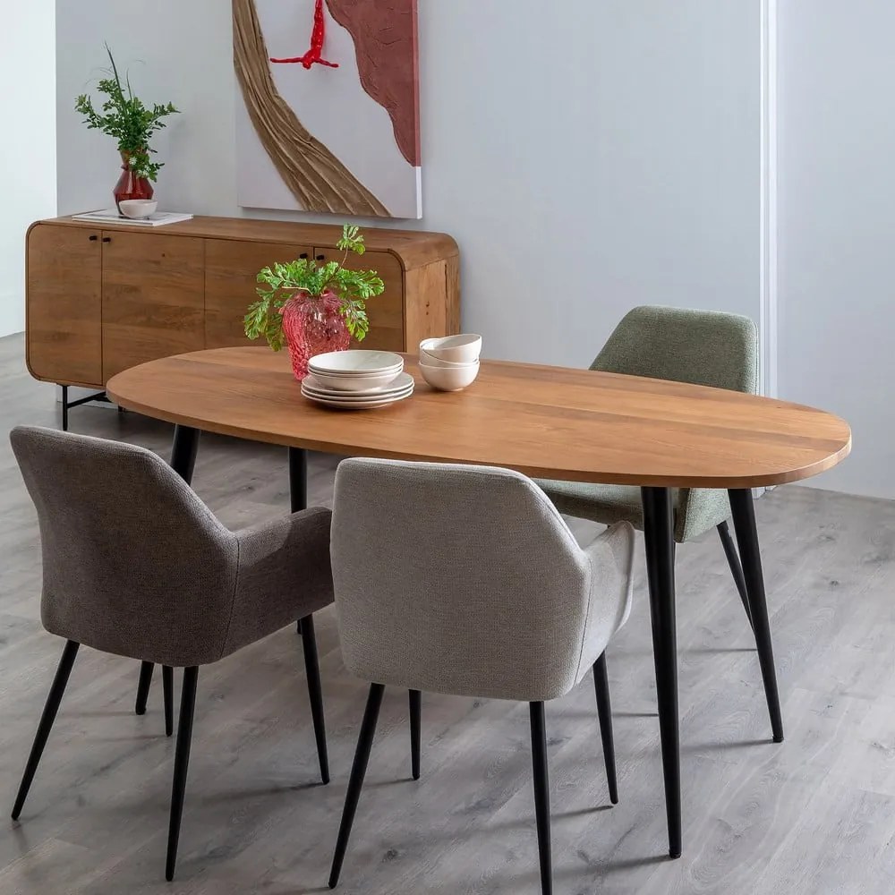 Трапезна маса от масивно манго 90x180 cm Mahón – Ixia