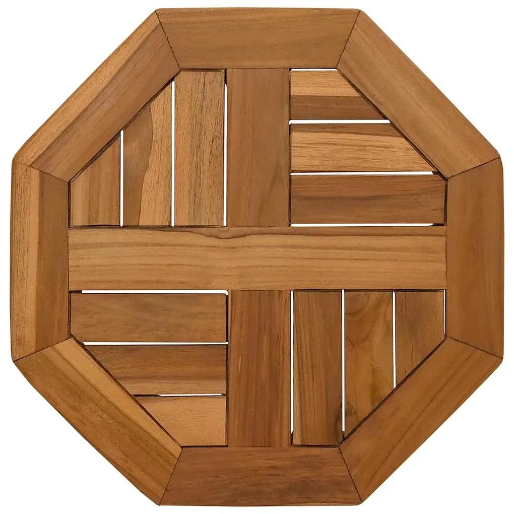 366662 vidaXL Плот за маса 40x40x2,5 см осмоъгълен масивен бук