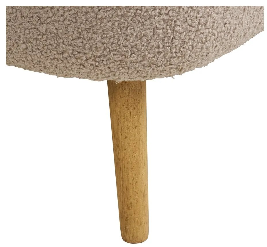 Бежова пейка от прежда с примки от букле Harlow – House Nordic