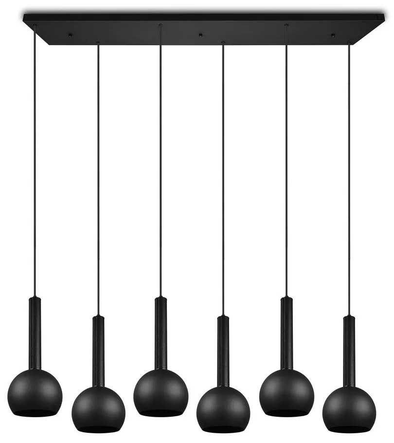 Черно висящо осветително тяло Ciliana – CINQUE