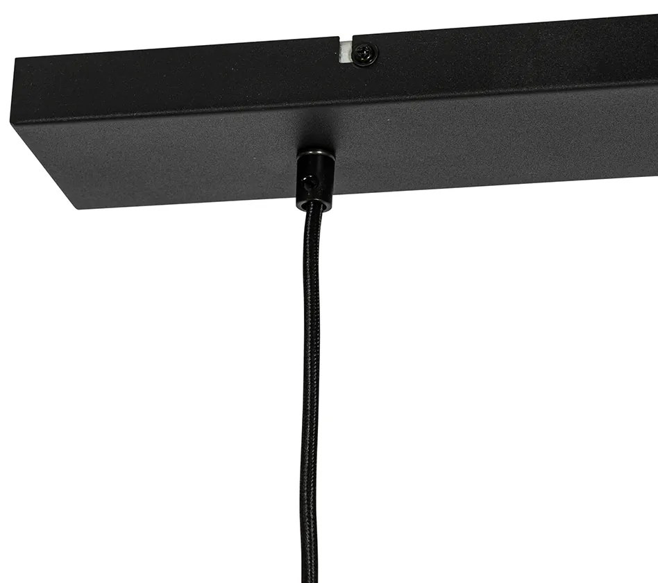 Индустриална висяща лампа черна 2 светлини - Hanze