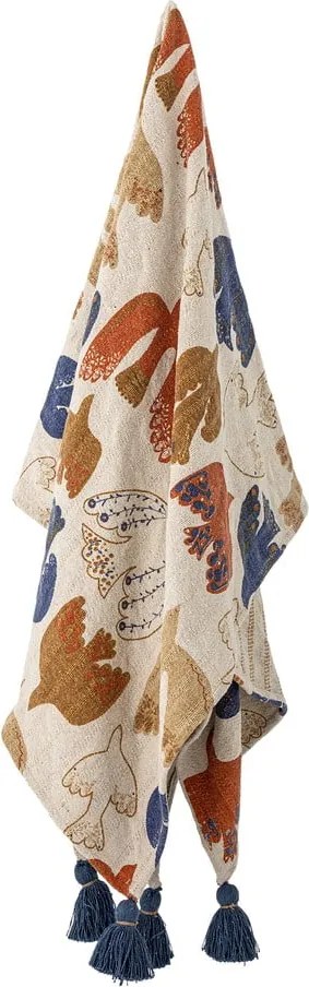 Кафяво одеяло от рециклиран памук 130x160 cm Anniversary – Bloomingville